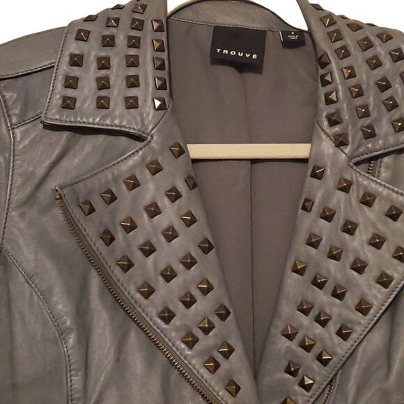 Trouve Size Small Women's Leather Moto Jacket - Picture 3 of 10